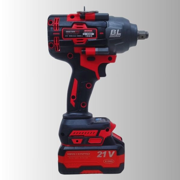 IMeshbean 21V Cordless Impact Wrench Kit - 1/2" Drive, 550Nm Torque, Brushless Motor, 2x 3Ah Li-Ion Batteries & 18pcs Set