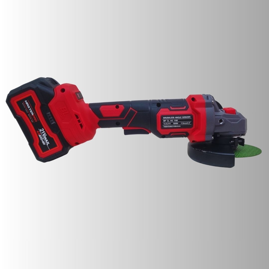 Masterpro MP CL AG 1100 21V 115mm 600W Cordless Brushless Angle Grinder - Image 3