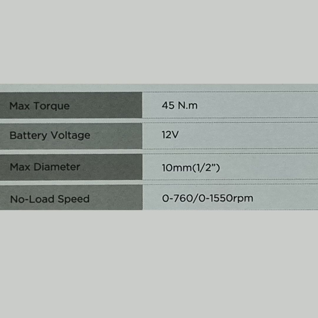 Masterpro MP CL 12 ID 12V 10mm 45Nm Metal Chuck Cordless Drill Machine - Image 8