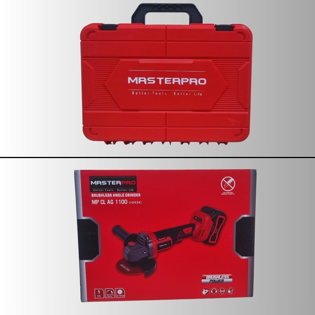 Masterpro MP CL AG 1100 21V 115mm 600W Cordless Brushless Angle Grinder - Image 6