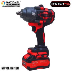 MASTER PRO 21V Cordless Brushless Impact Wrench (1/2 Inch) | High Torque Heavy Duty Power Tool | Lithium-Ion Battery & Fast Charger | 25-Piece Tool Kit | For Car, Bike & Industrial Use