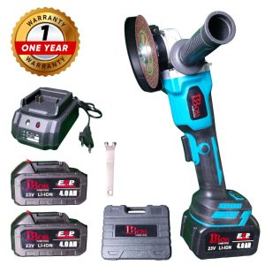 Boss 23V Cordless Angle Grinder BS-AG23V | Li-ion Battery Powered Heavy Duty Grinder 100mm | Cutting & Grinding Tool