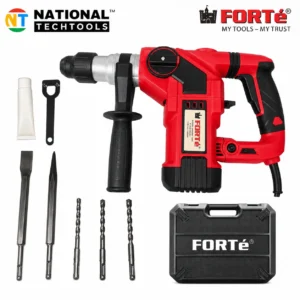 FORTE 1200W Rotary Hammer Drill 32mm SDS-Plus 3-Function AVR Demolition & Concrete Drill (6.5J Impact Energy)
