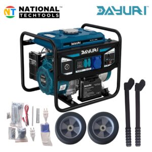 Dayuri 5.5 KW Gasoline Generator | 220V Portable 25 Litre Petrol Generator With Electric Start